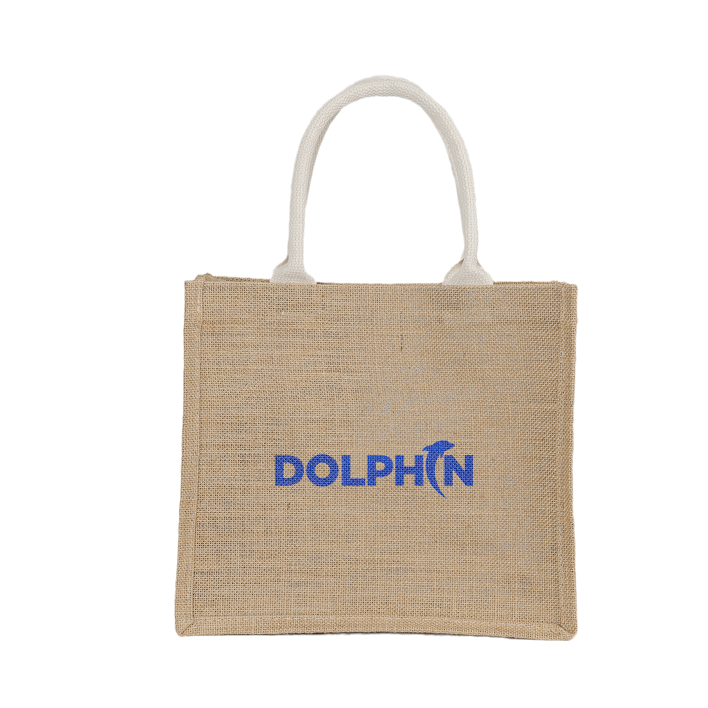 Personalized Reusable Jute Burlap Tote Bag