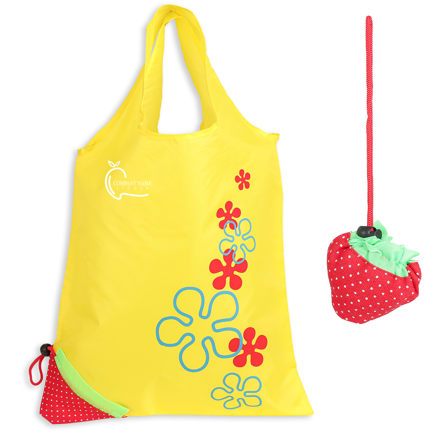 Foldable Strawberry Shopping Tote Bag1
