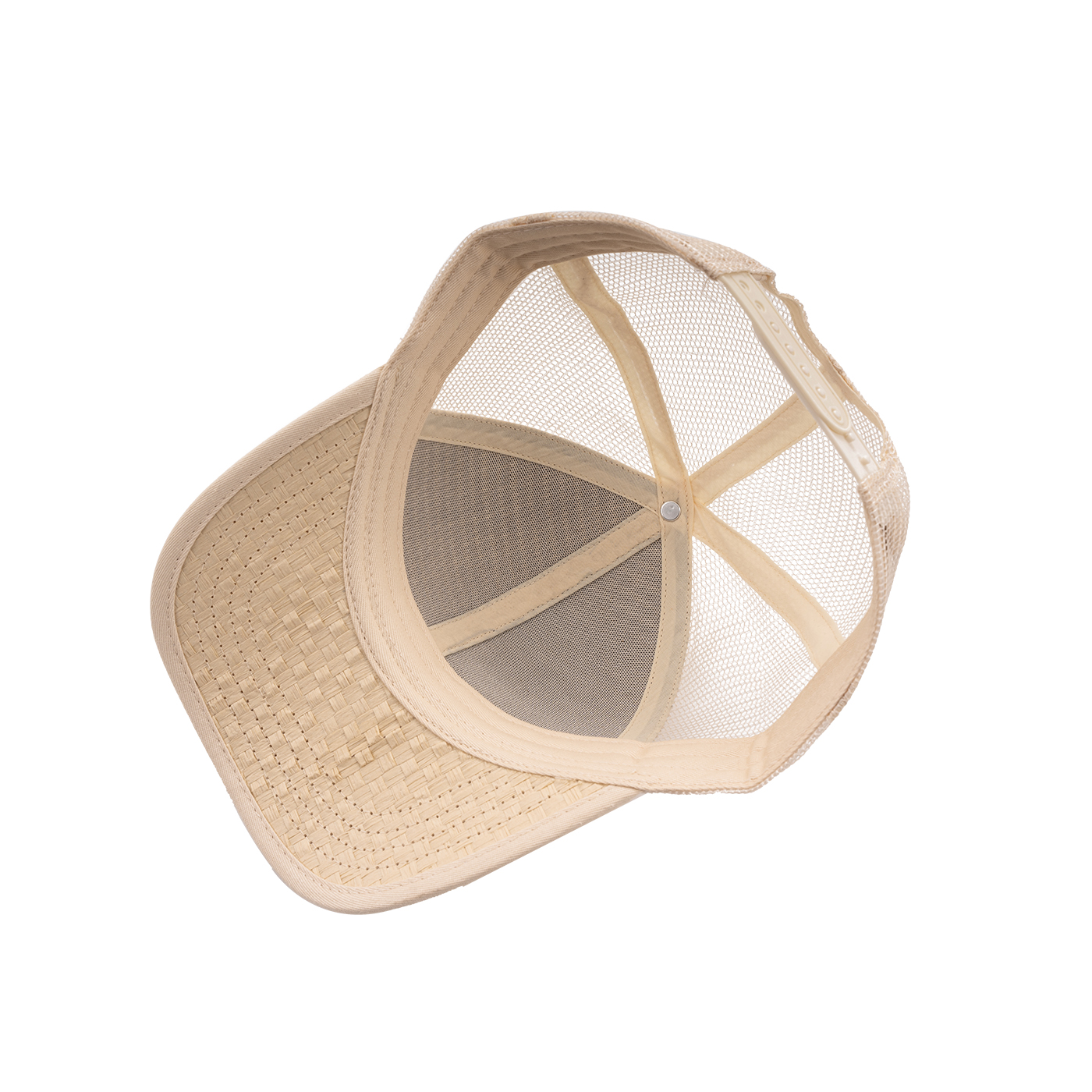 Structured Mesh Straw Trucker Cap2