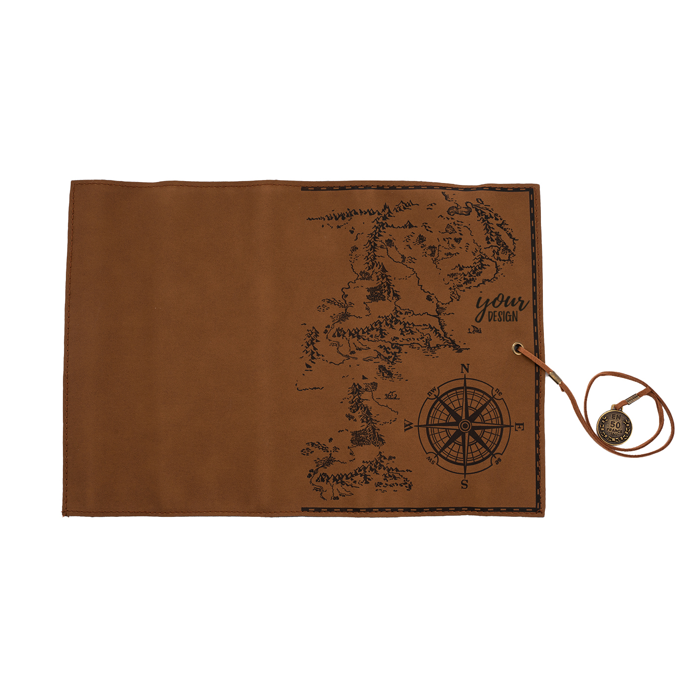 Personalized Leather PU Pencil Roll Up Case1