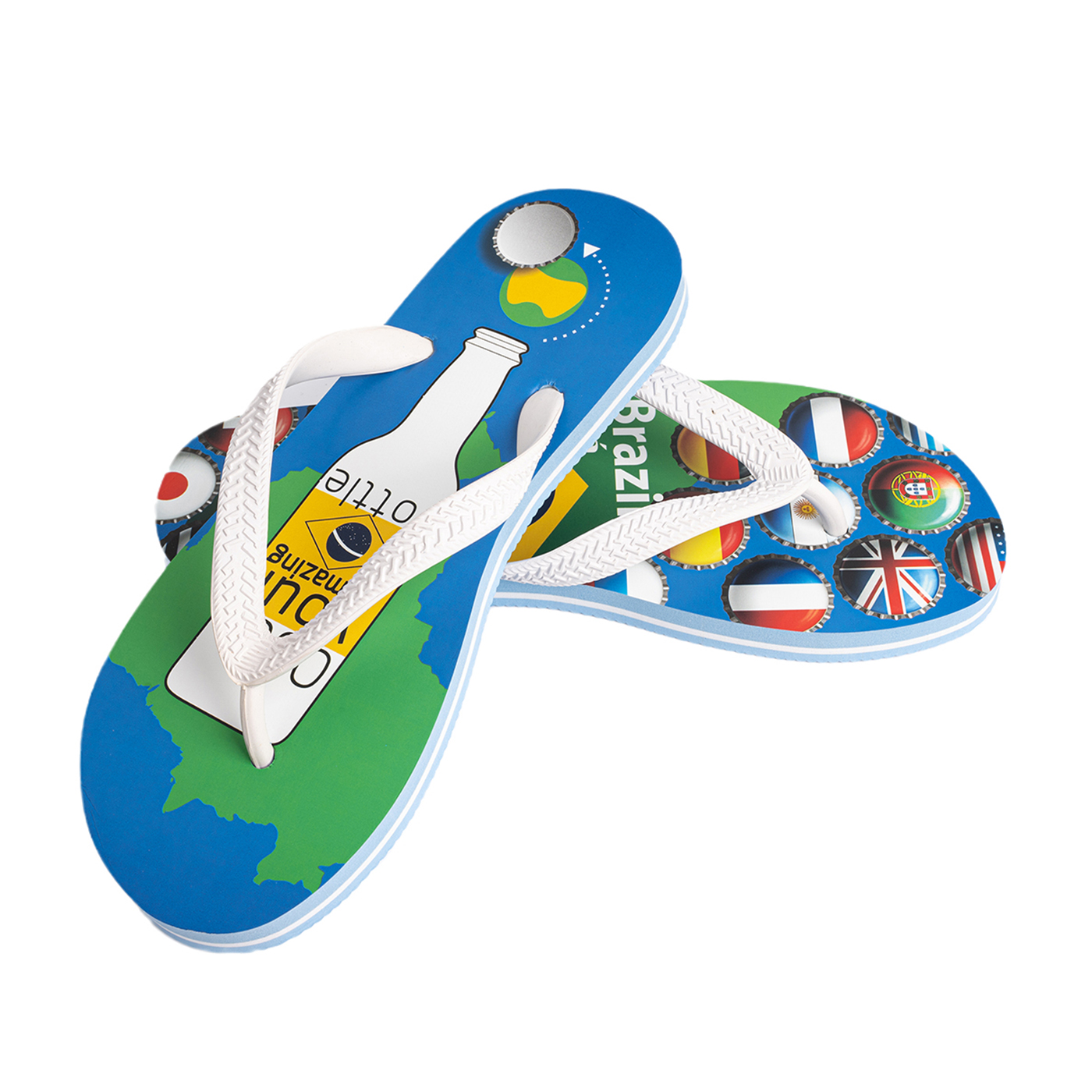 Beach Flip Flops With Bottle Opener