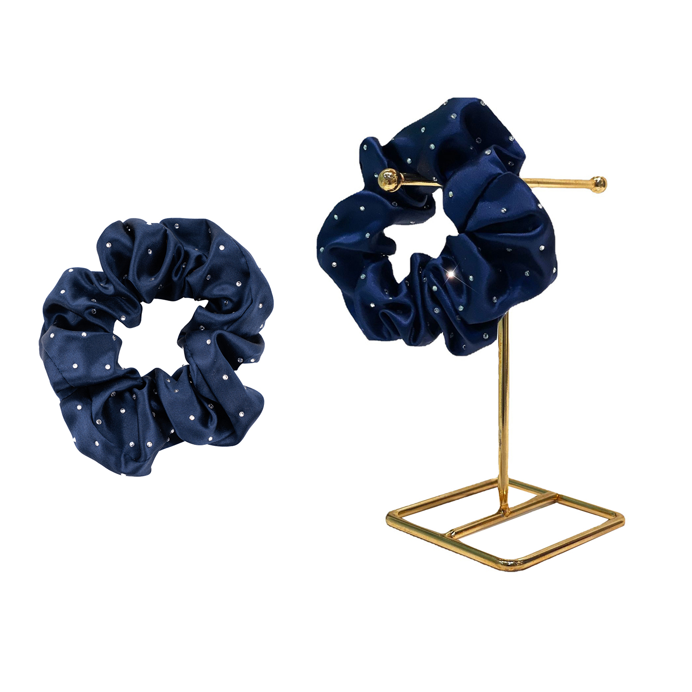 Custom Crystal Hair Scrunchie1