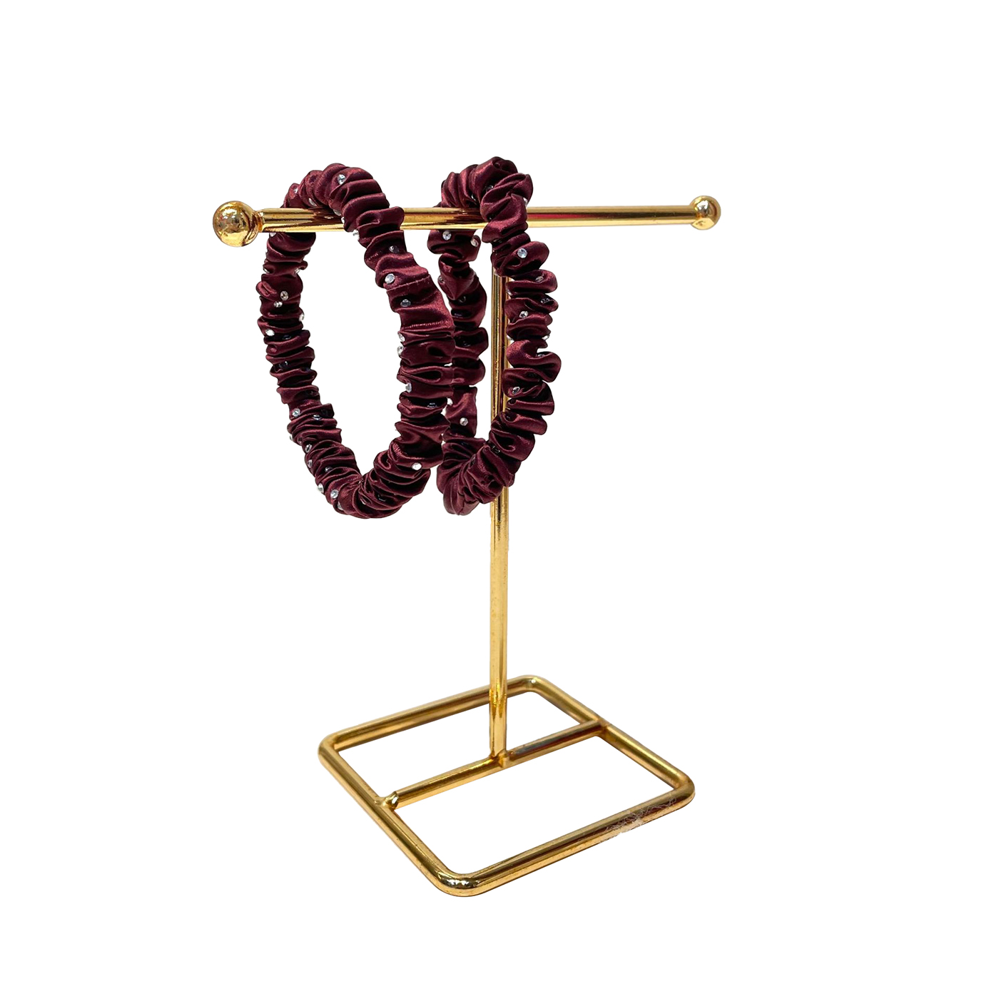 Silk Crystal Skinny Scrunchie3