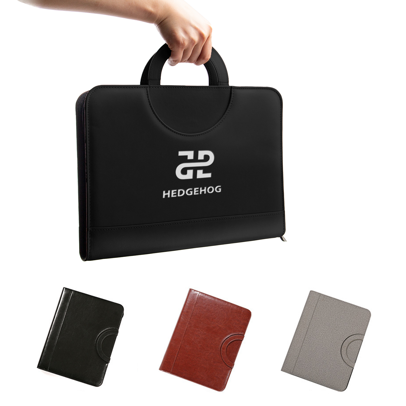 Zippered Conference Folder With Handle