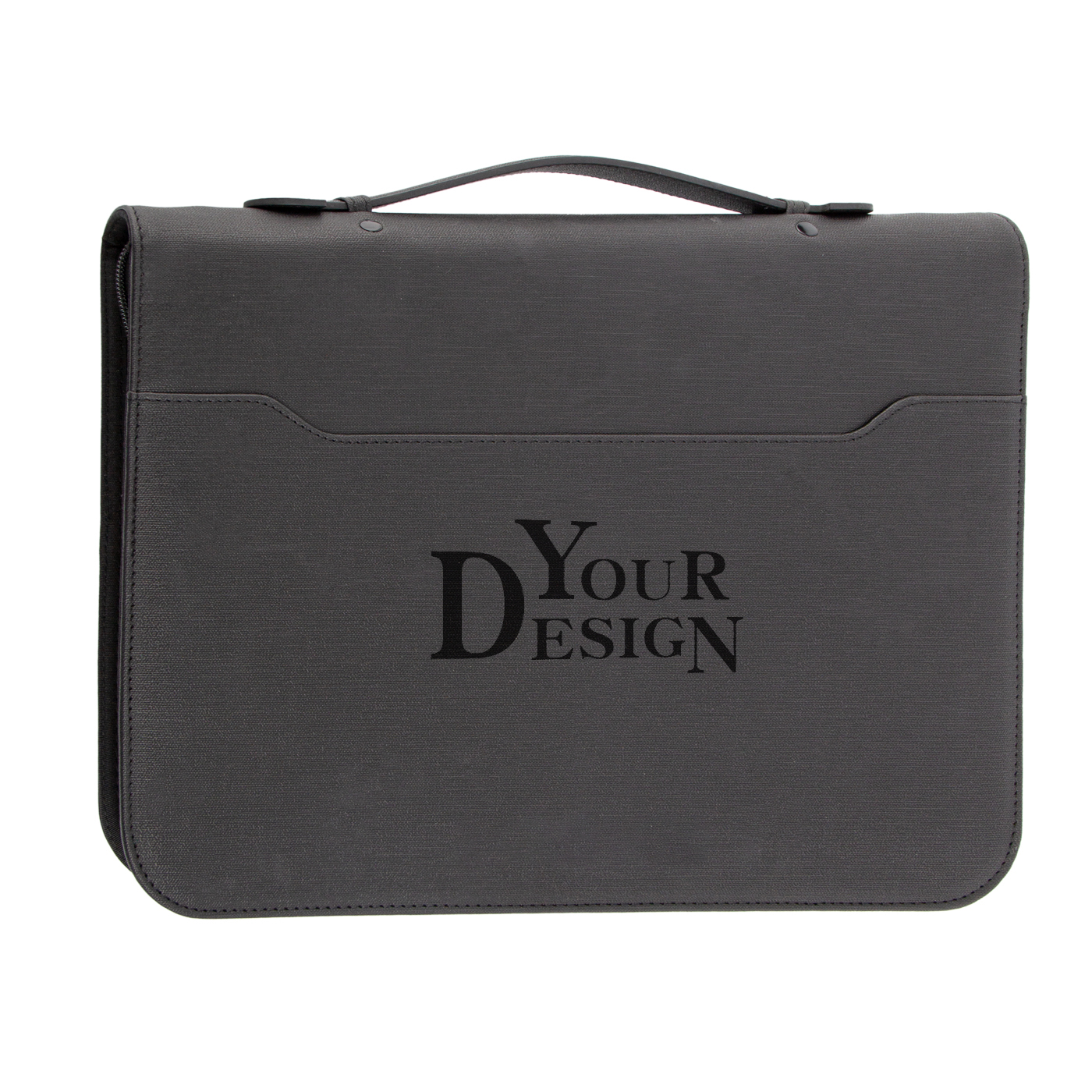 Zippered Ring Binder Padfolio With Calculator1