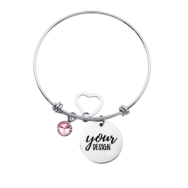 Metal Charm Bangle Bracelet4