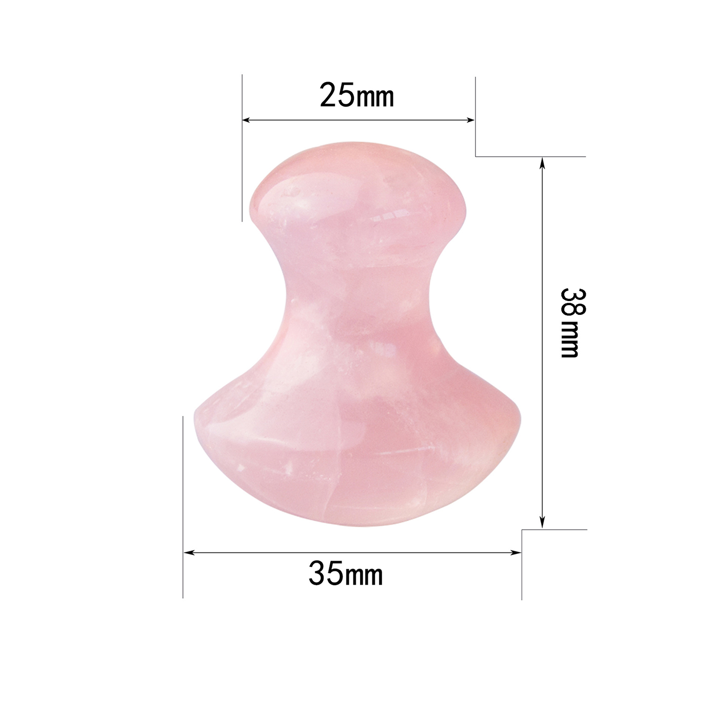 Rose Quartz Crystal Massage Stone2