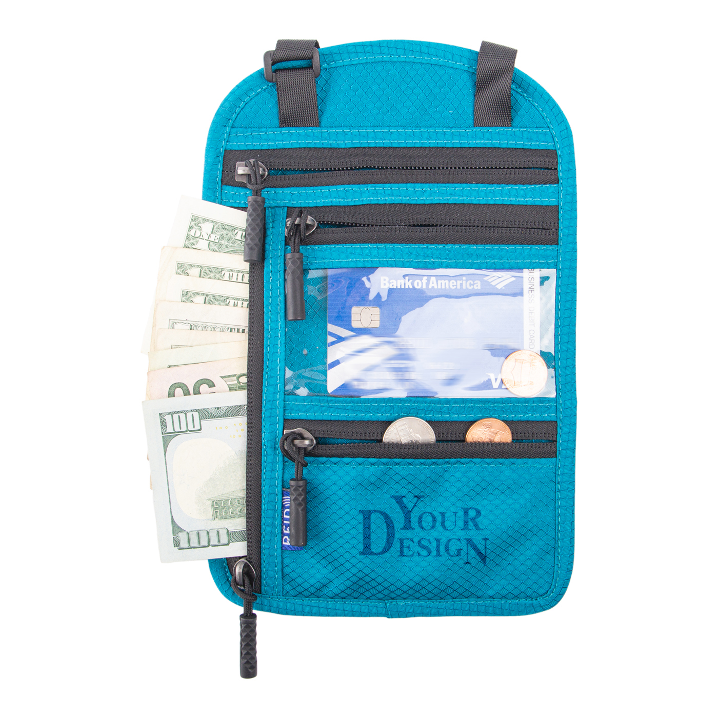 Travel Neck Wallet With RFID Blocking1