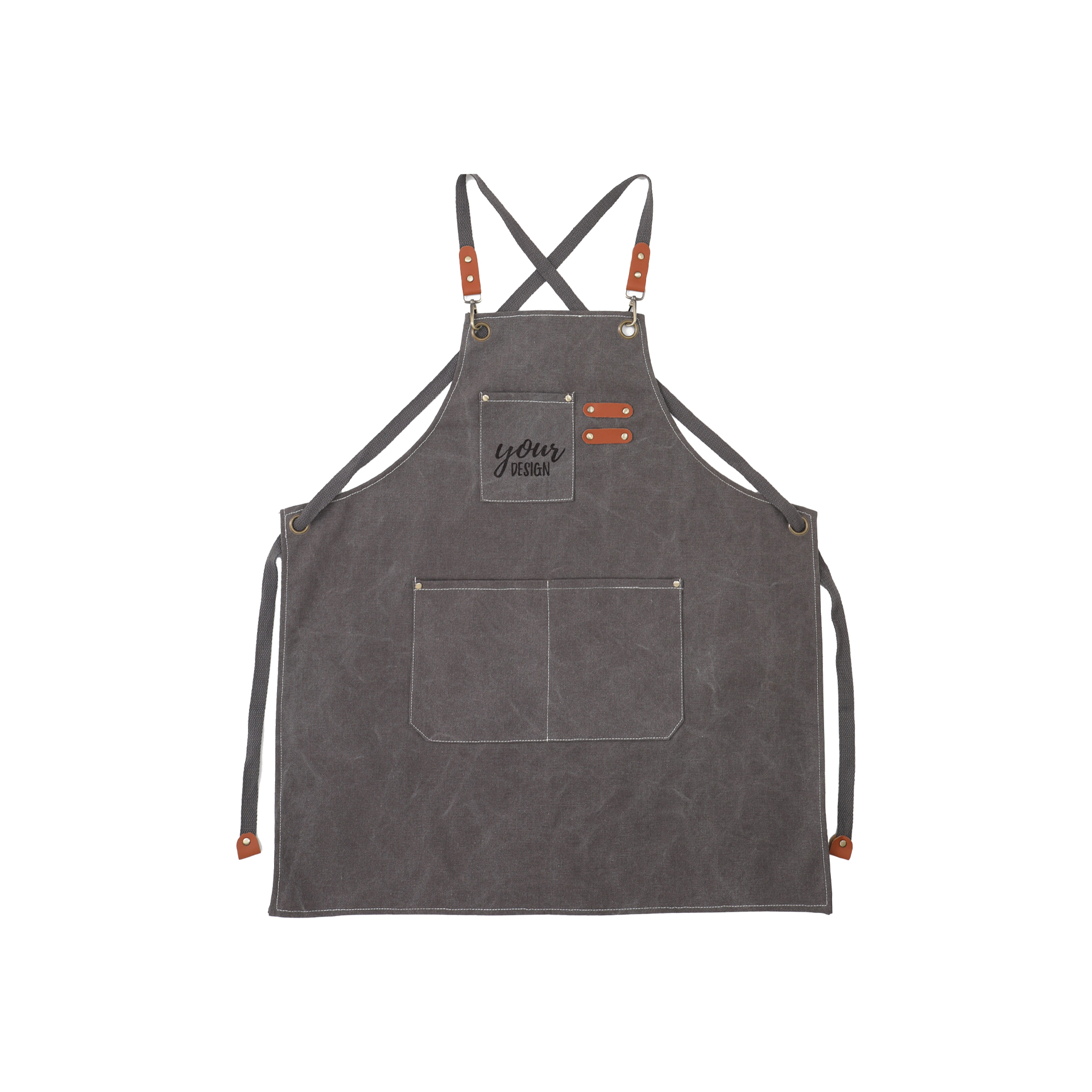 Personalized Canvas Apron With Pockets1