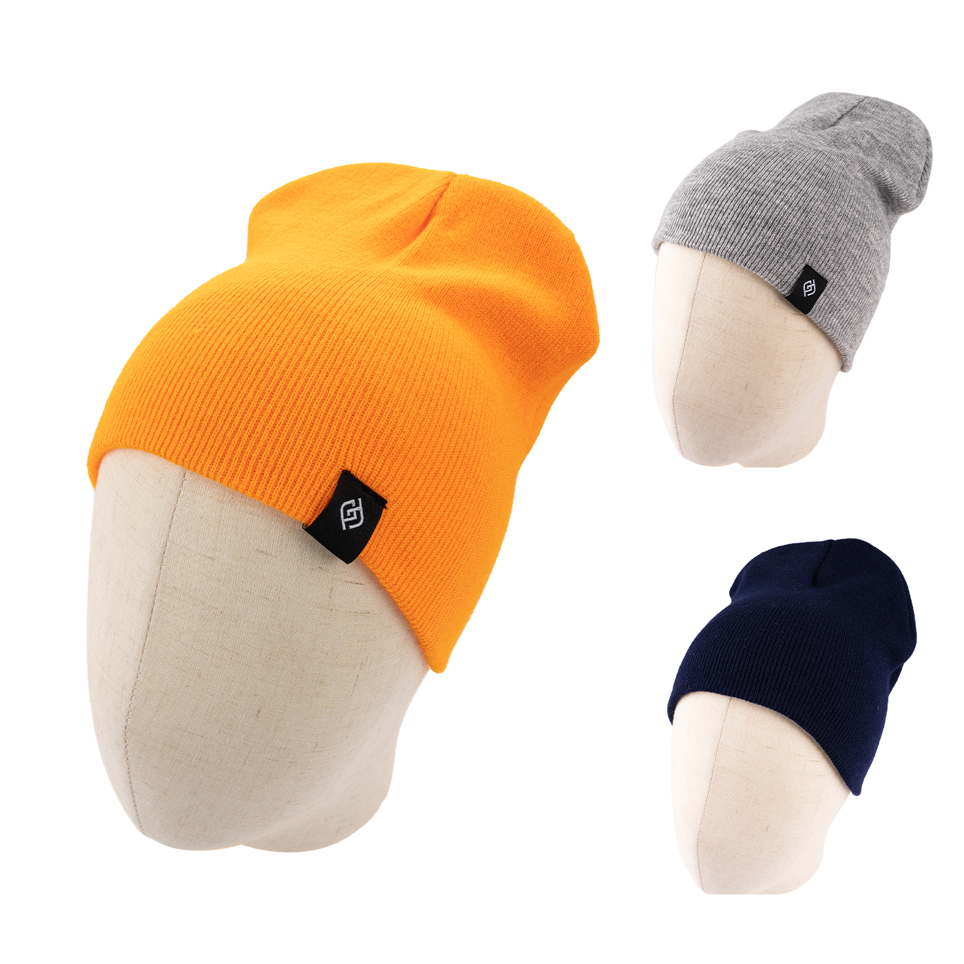 Custom Cuffless Knit Beanie1