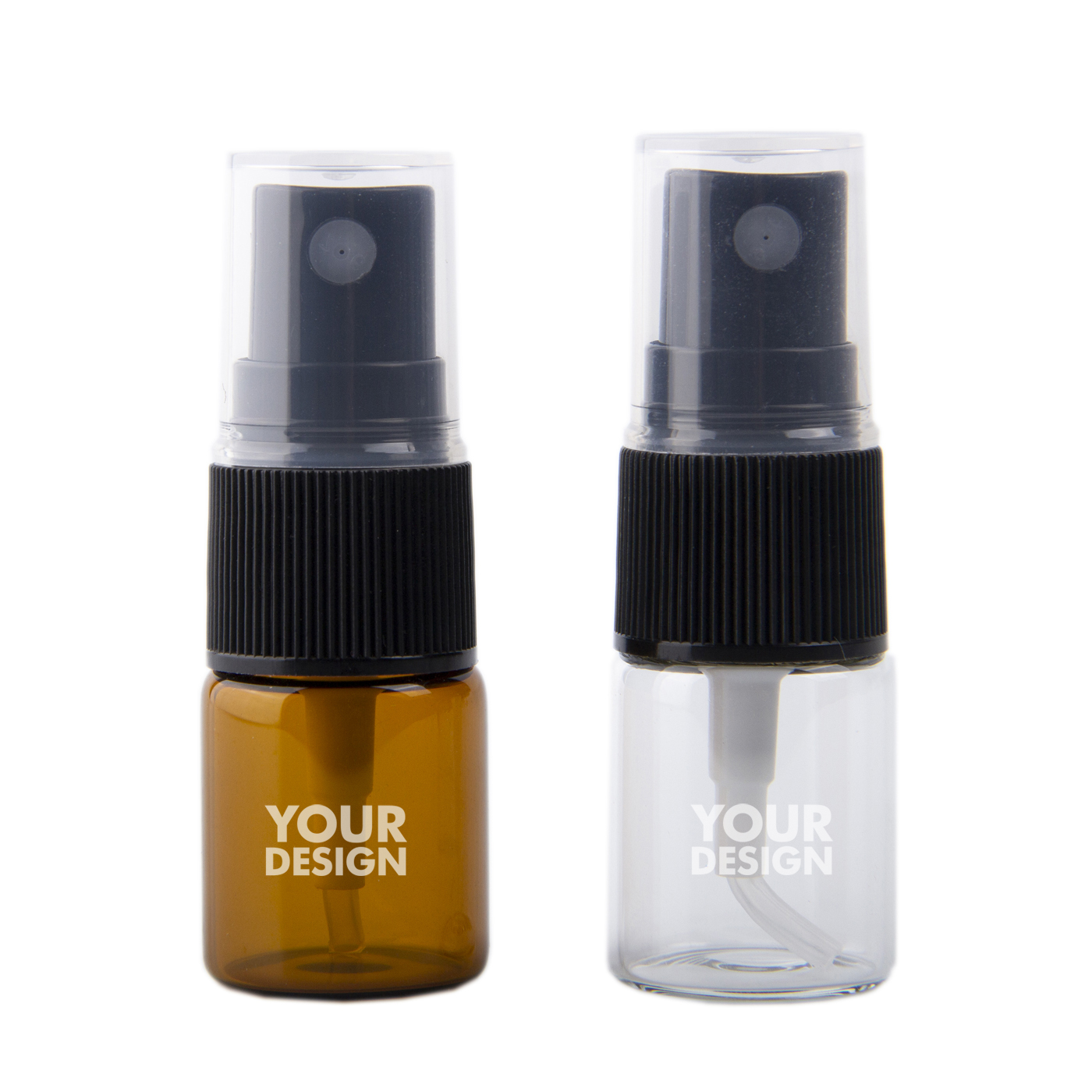 Custom 5ml Amber Glass Spray Bottle