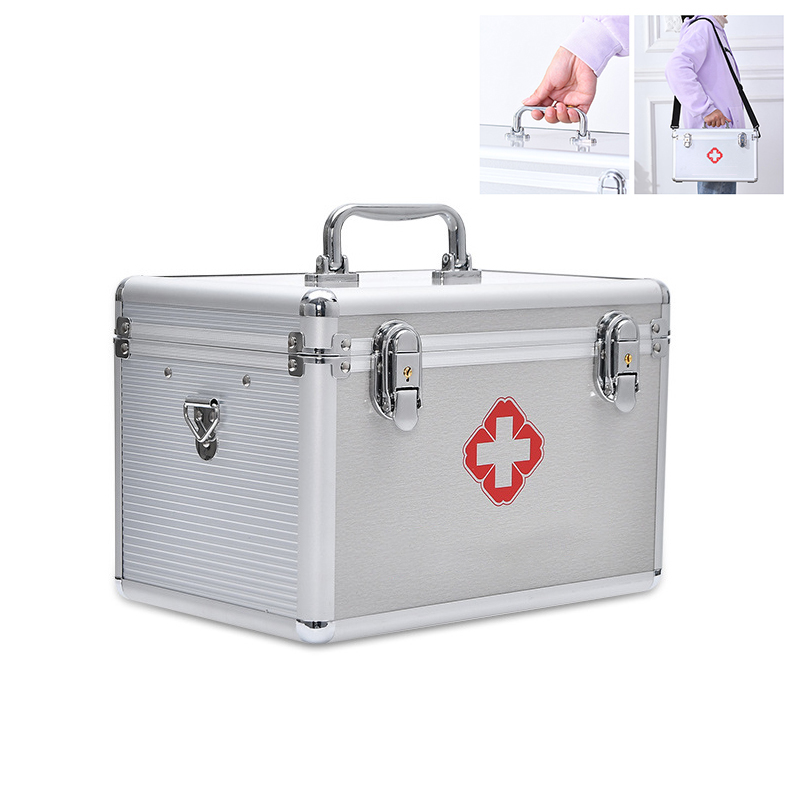 Portable Lock Aluminum Alloy First Aid Box