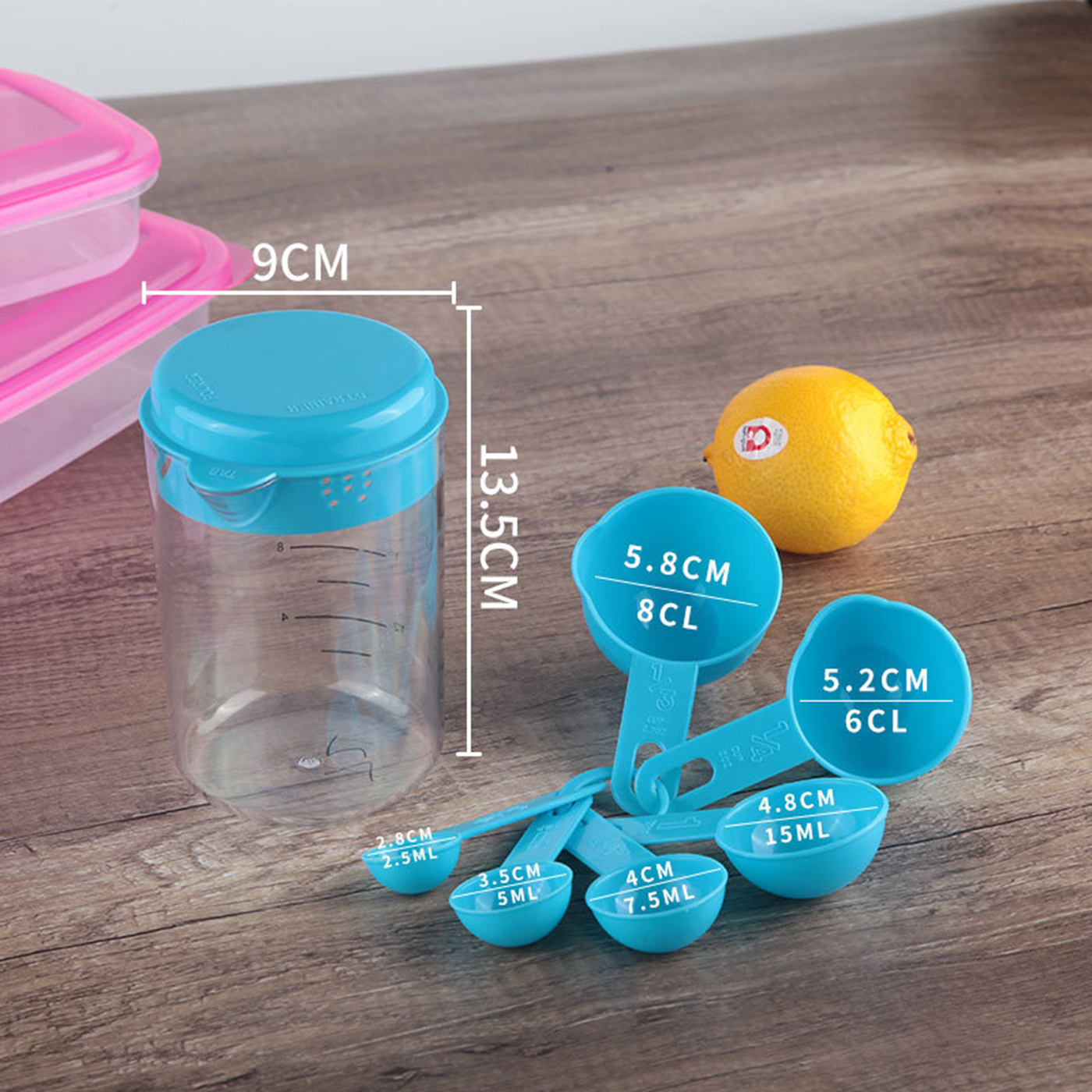 7 Pcs Plastic Measuring Cups Spoons4