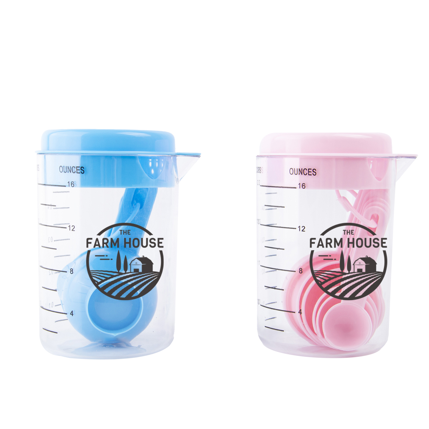 7 Pcs Plastic Measuring Cups And Spoons Set