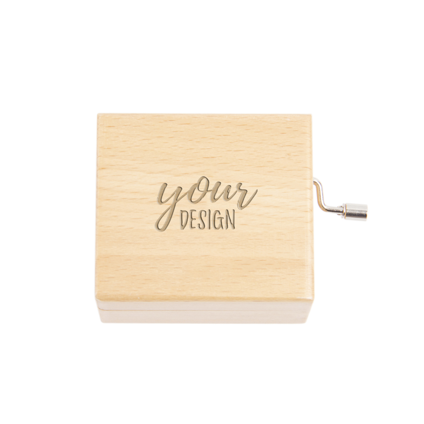 Wooden Hand Crank Vintage Music Box1