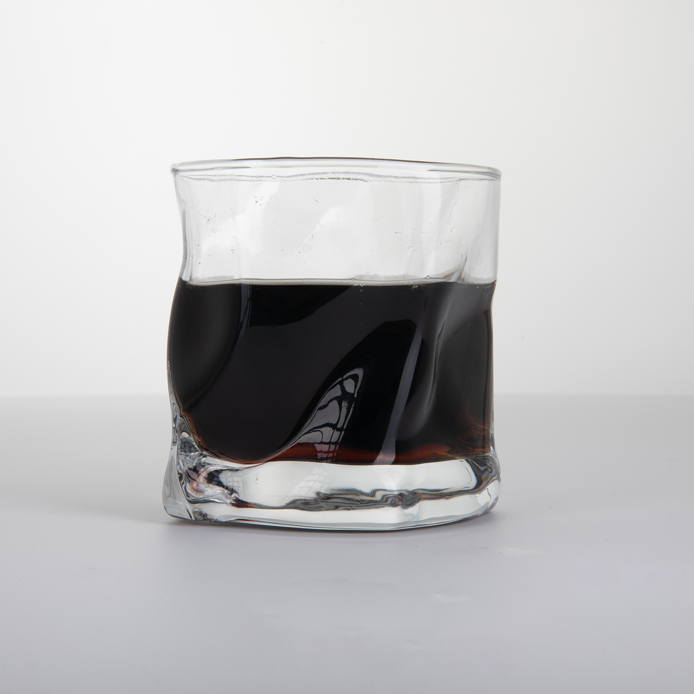 Custom 250ml Clear Irregular Whiskey Glass1