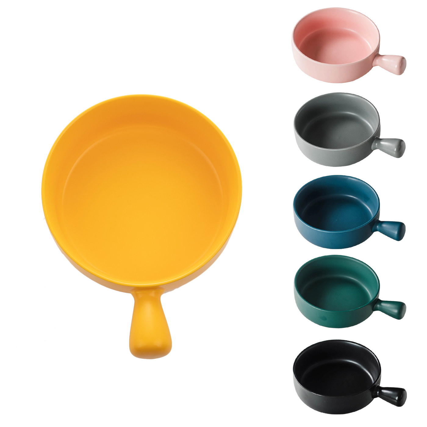 Ceramic Soup Bowl With Handle