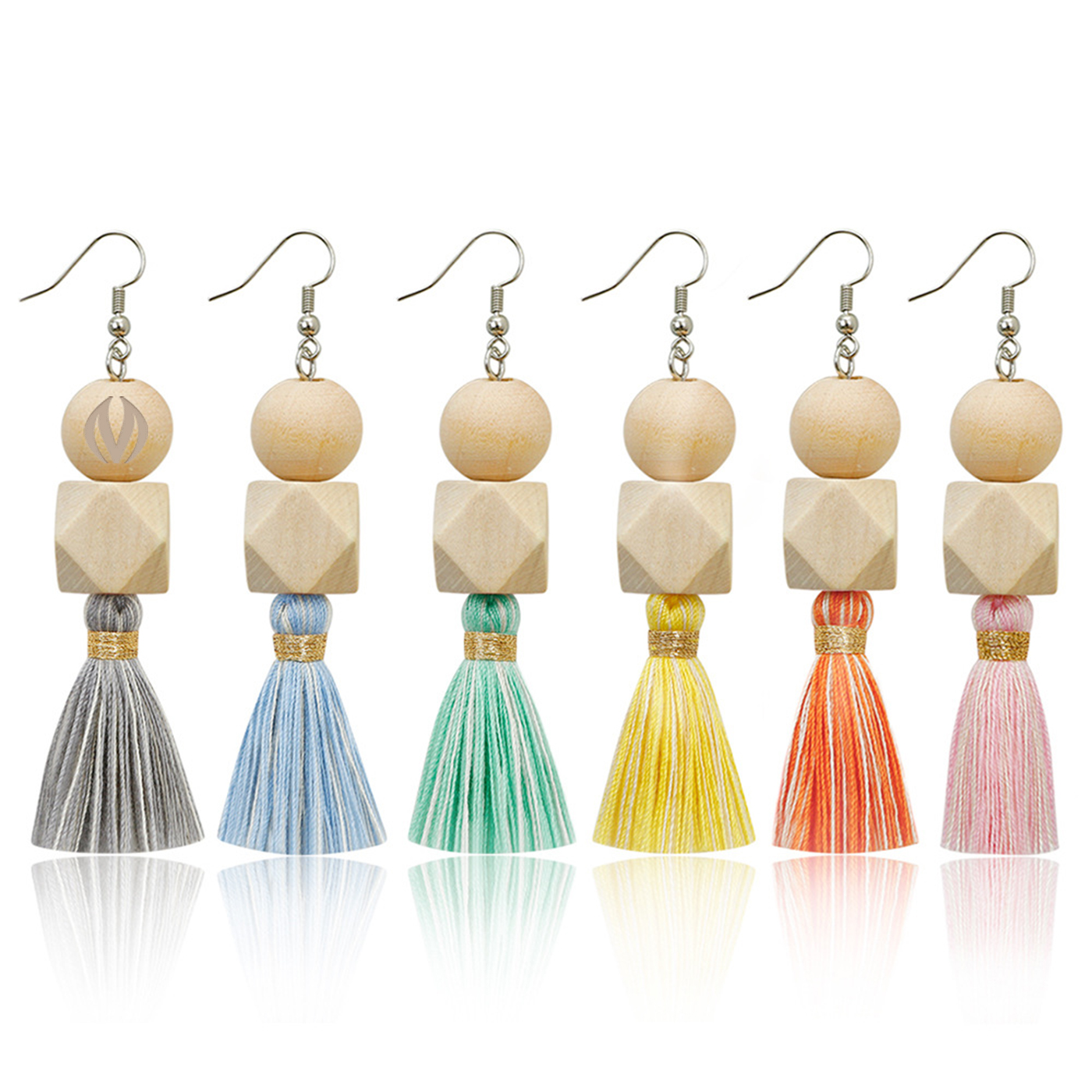 Promotional Wood Bead Earrings