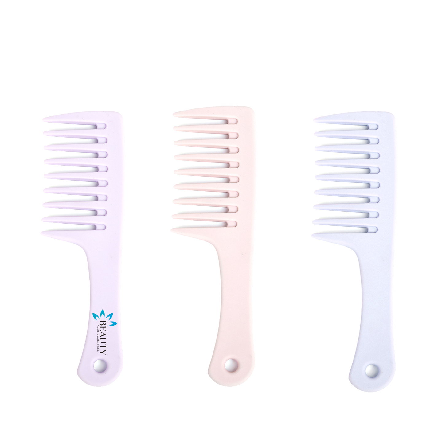 Personalized Plastic Wide Tooth Comb