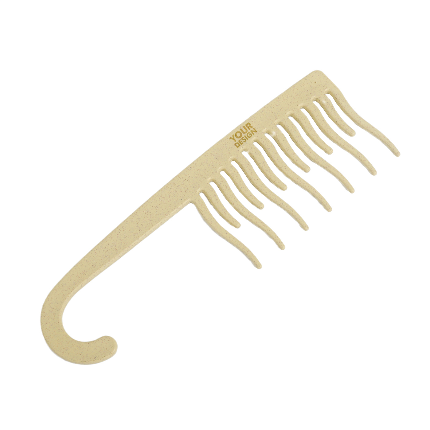 Custom Wheat Straw Wide Tooth Comb2