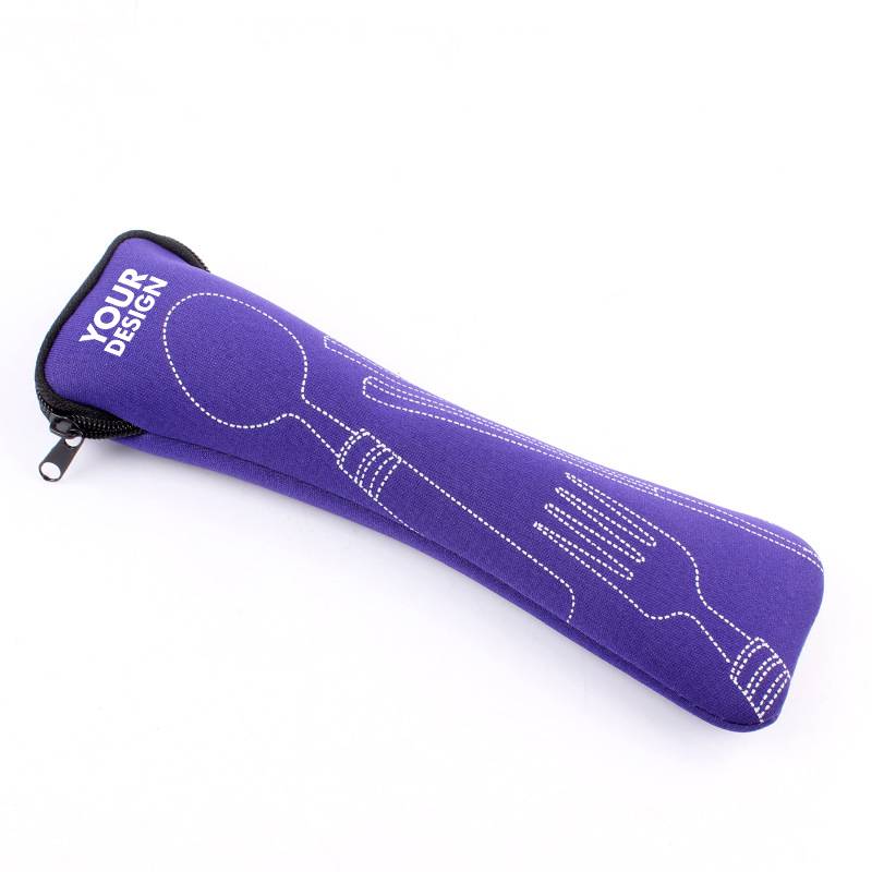 Collapsible Neoprene Cutlery Pouch1