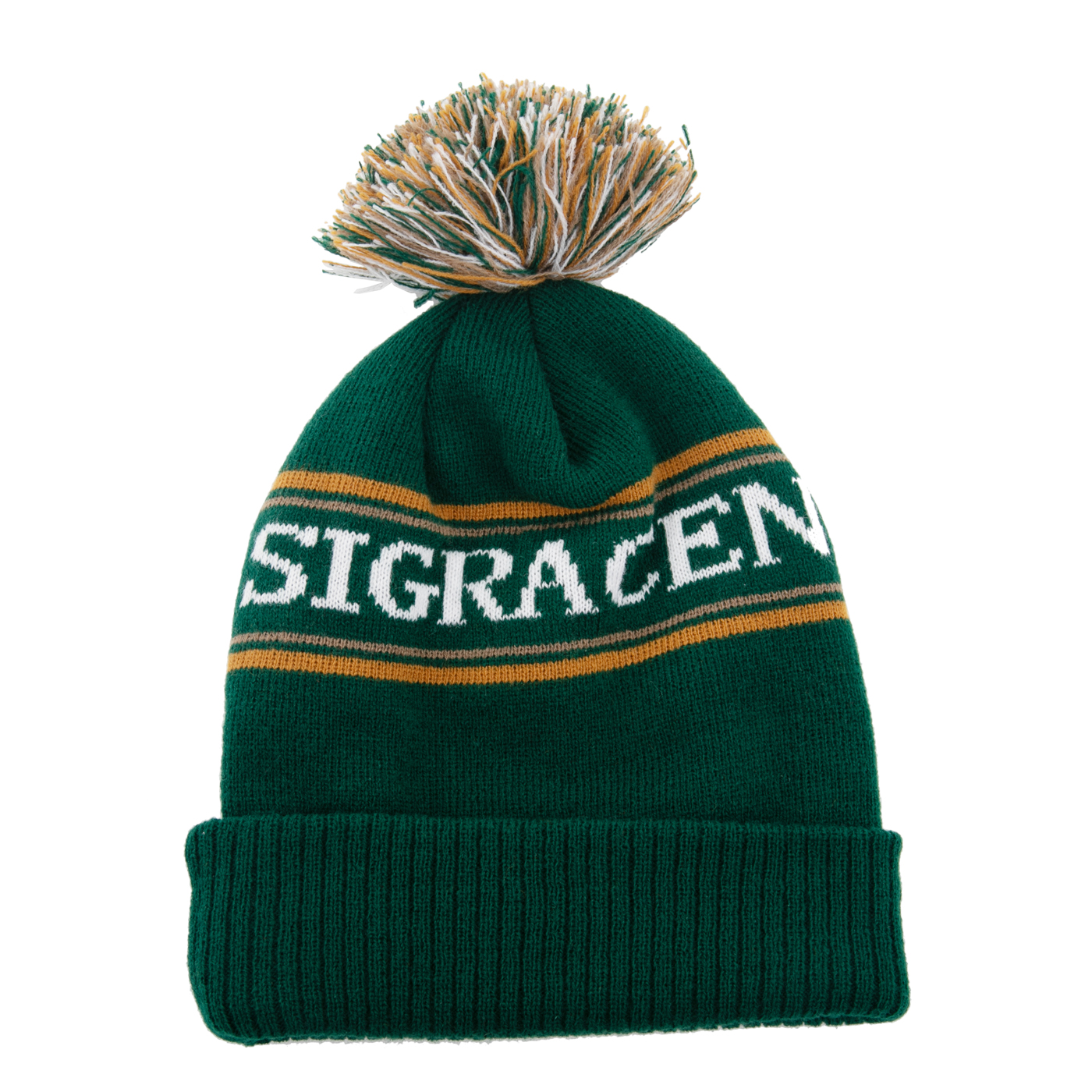 Pom Cuffed Knit Bobble Beanie