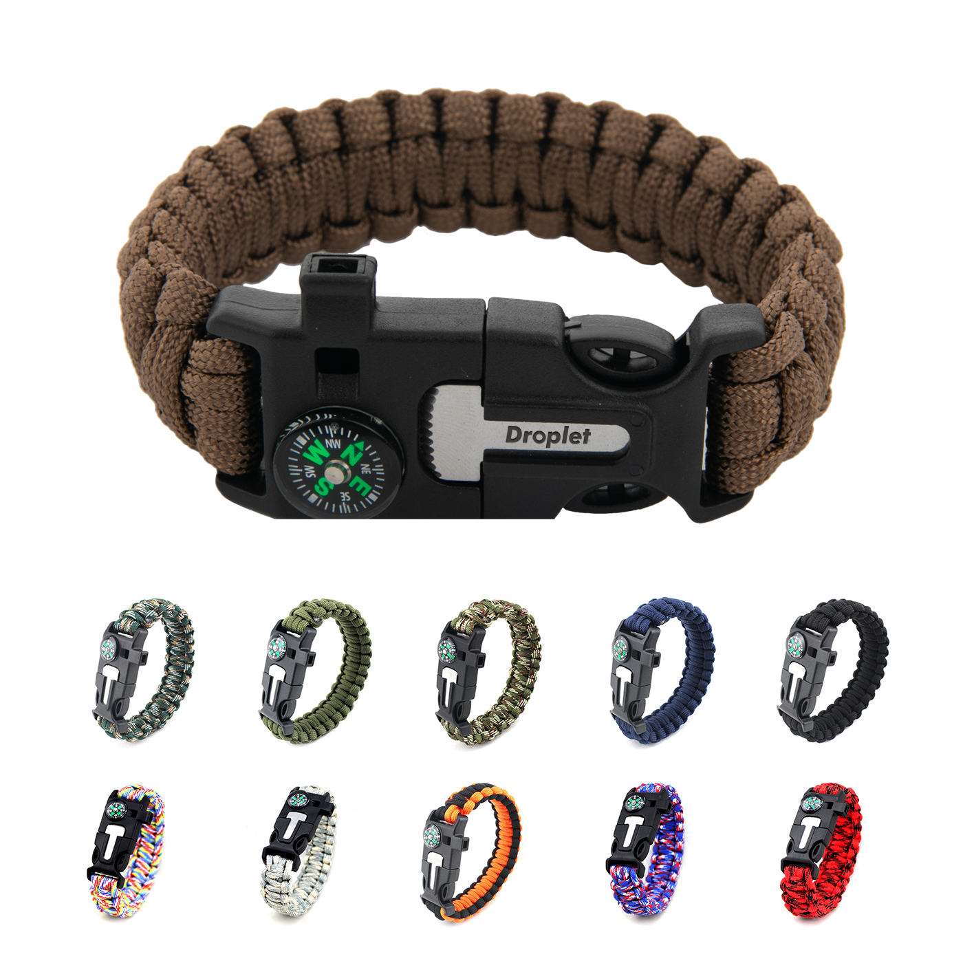 Camping Paracord Survival Bracelet