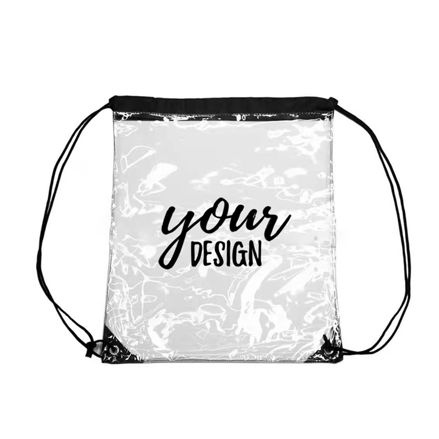 Custom Drawstring Clear Backpack1