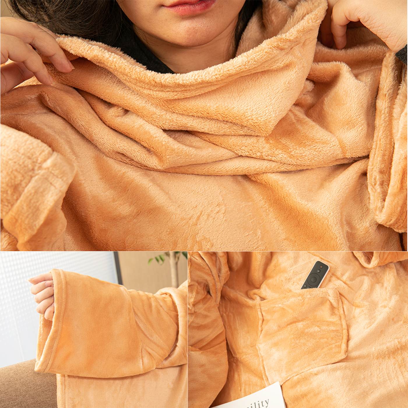 Custom Wearable Hooded Blanket2