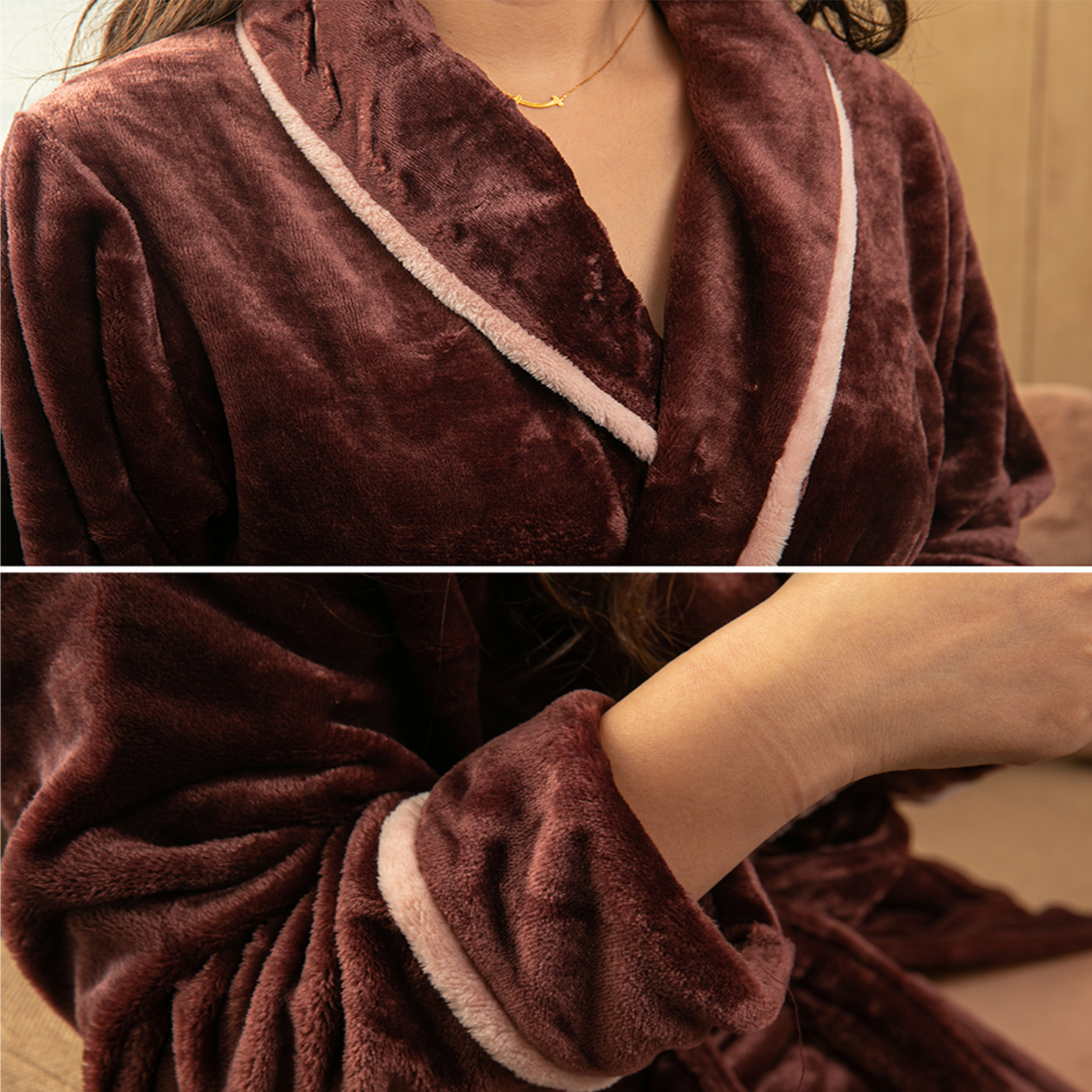Winter Thick Flannel Bathrobe2