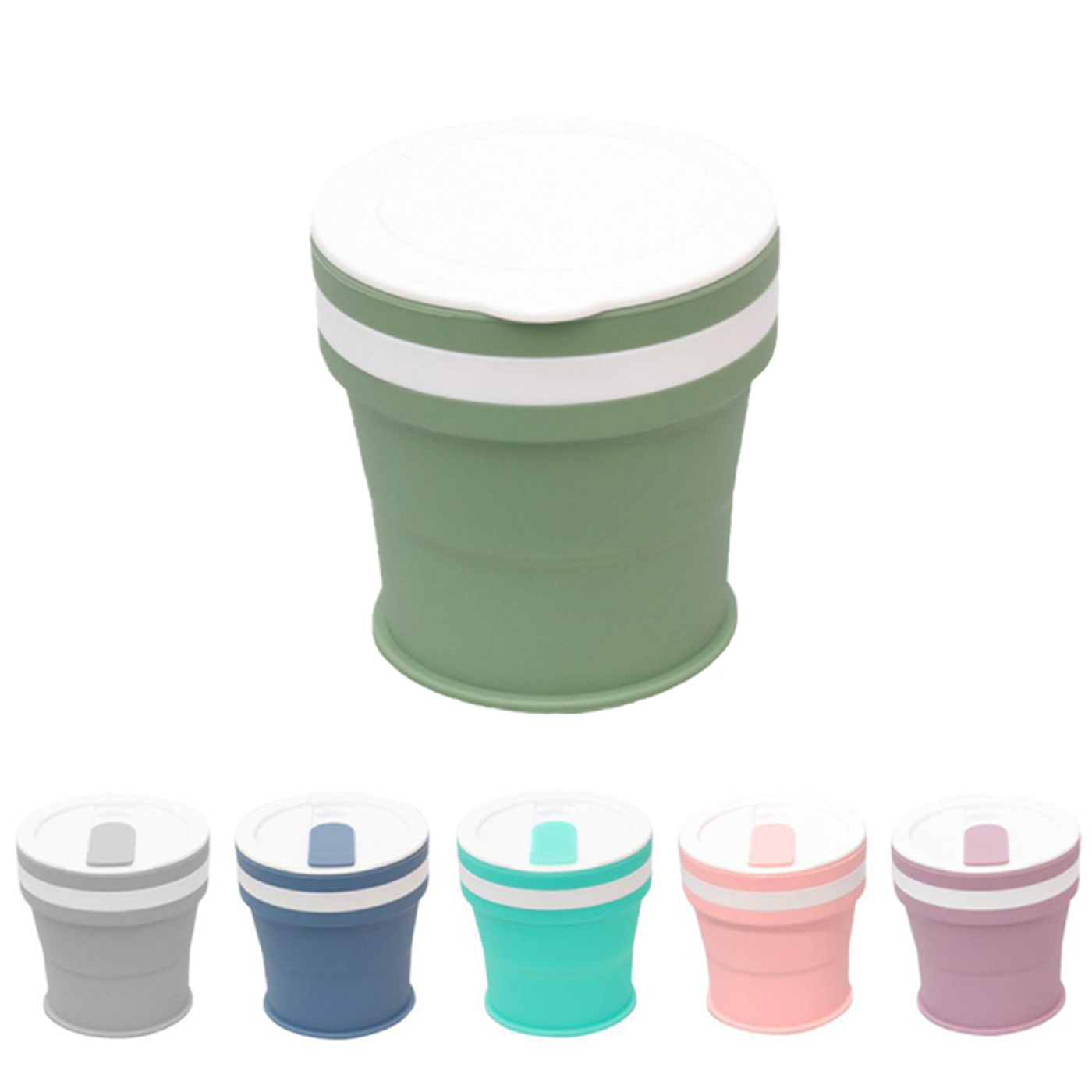 Custom Silicone Collapsible Coffee Mug 