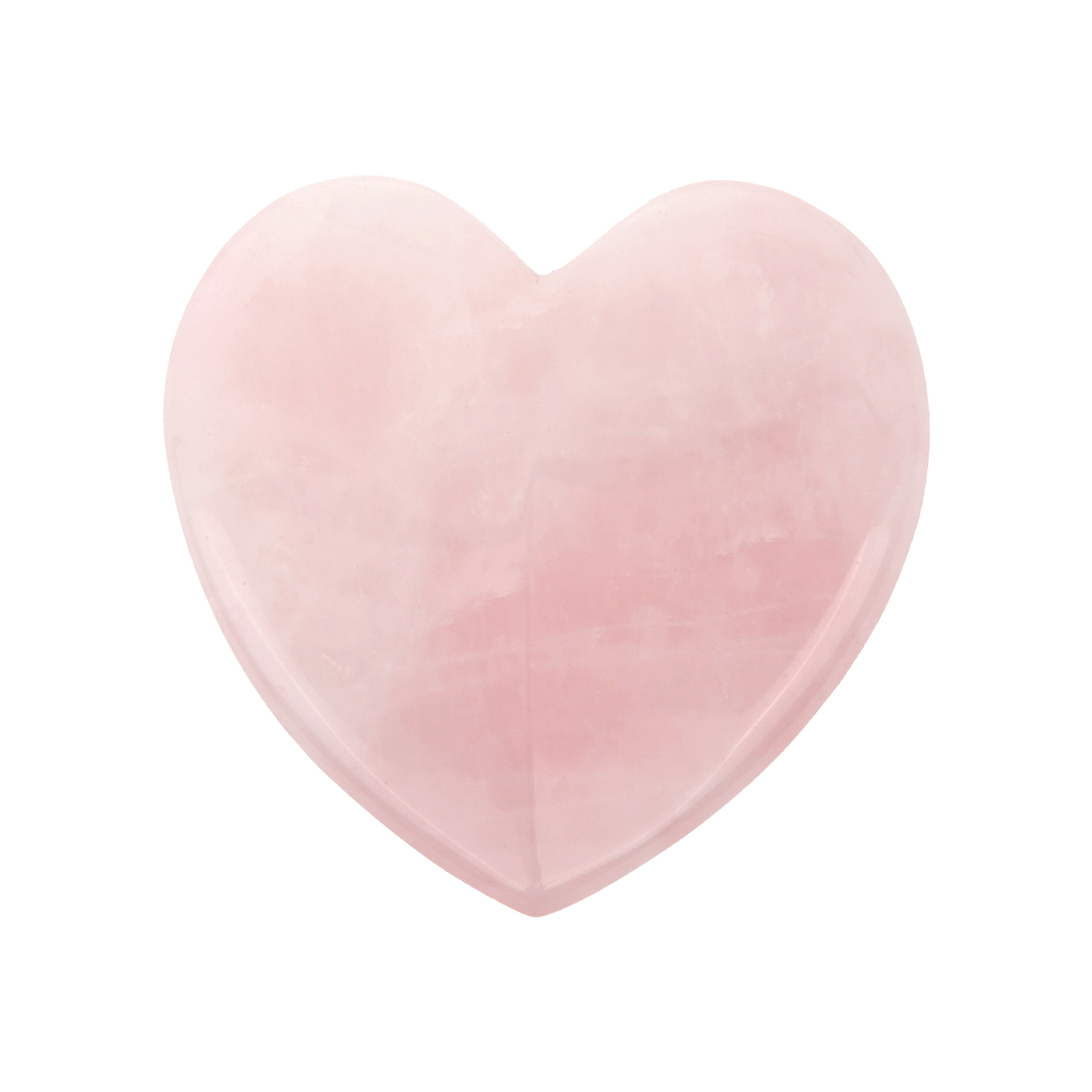 Heart Shaped Natural Rose Quartz Gua Sha Board