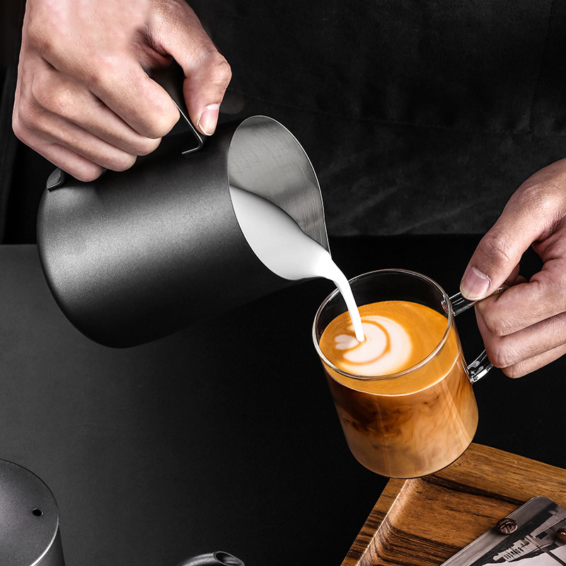 Stainless Steel Coffee Milk Frother Jug2