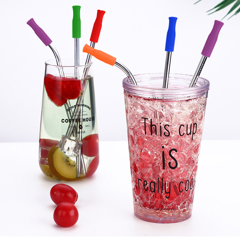 Reusable Drinking Metal Straw Set With Pouch1