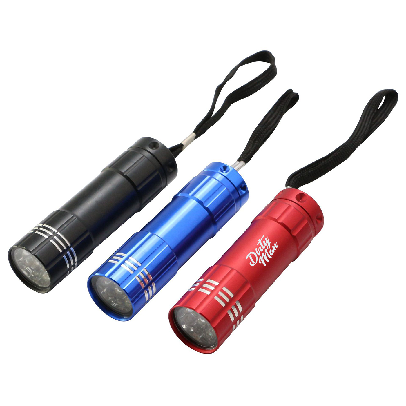 9 LED Handheld Flashlight With Lanyard
