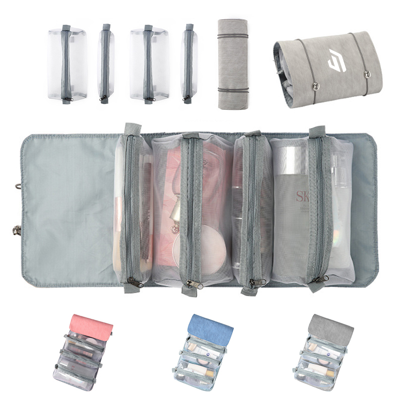 Custom 4 Fold Hanging Toiletry Bag