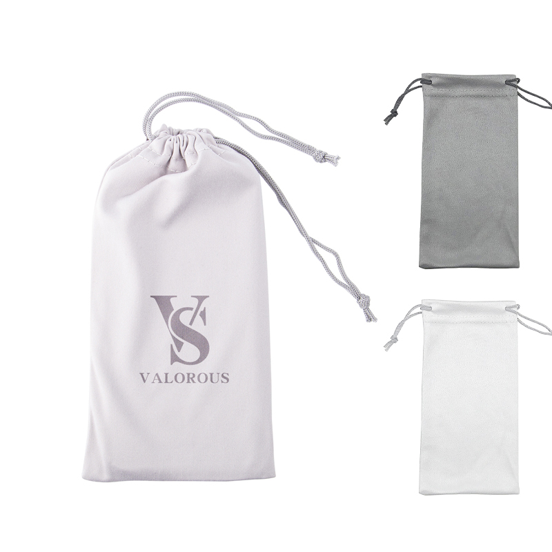 Microfiber Drawstring Eyeglass Pouch