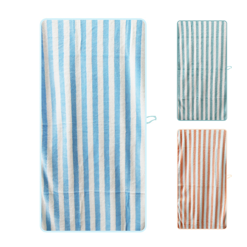 Absorbent Striped Bath Towel