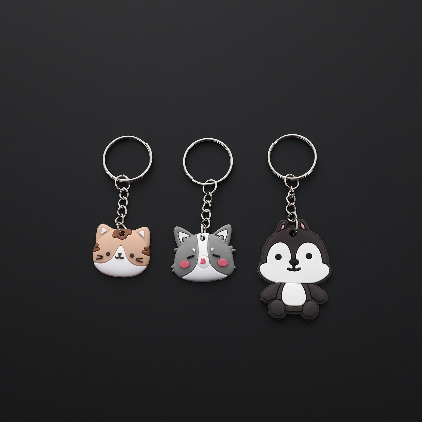 Personalized PVC Rubber Keychain1