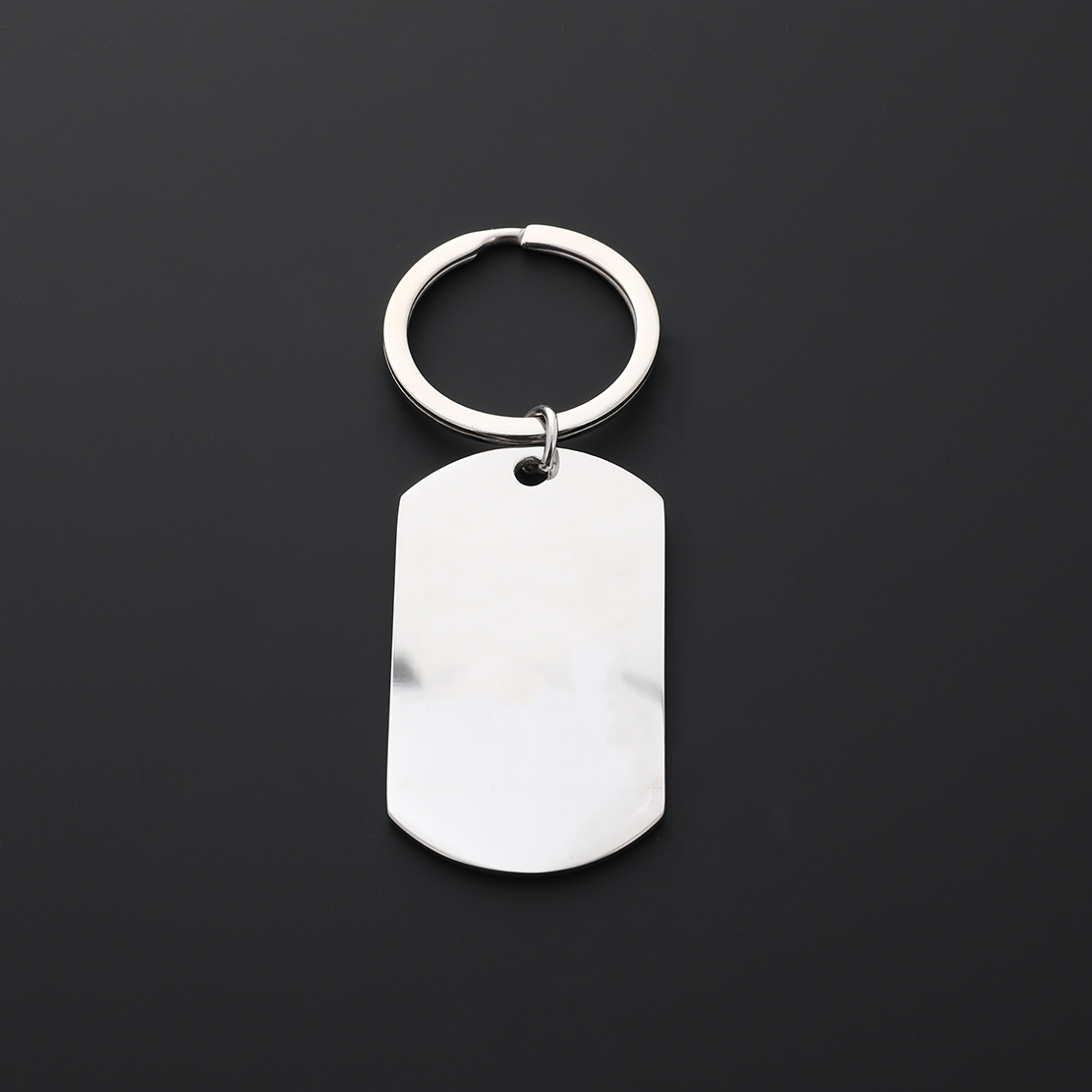 Engraved Stainless Steel Keychain1