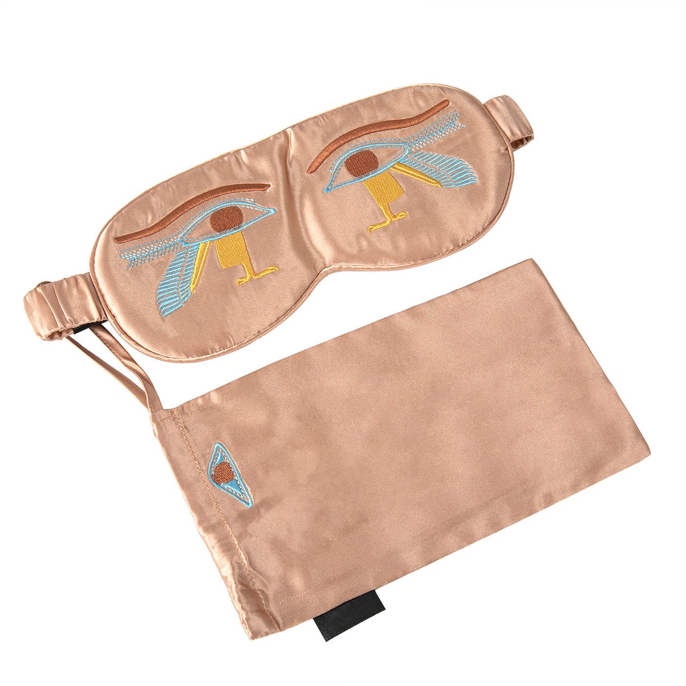 Personalized Stain Silk Eye Mask With Bag1
