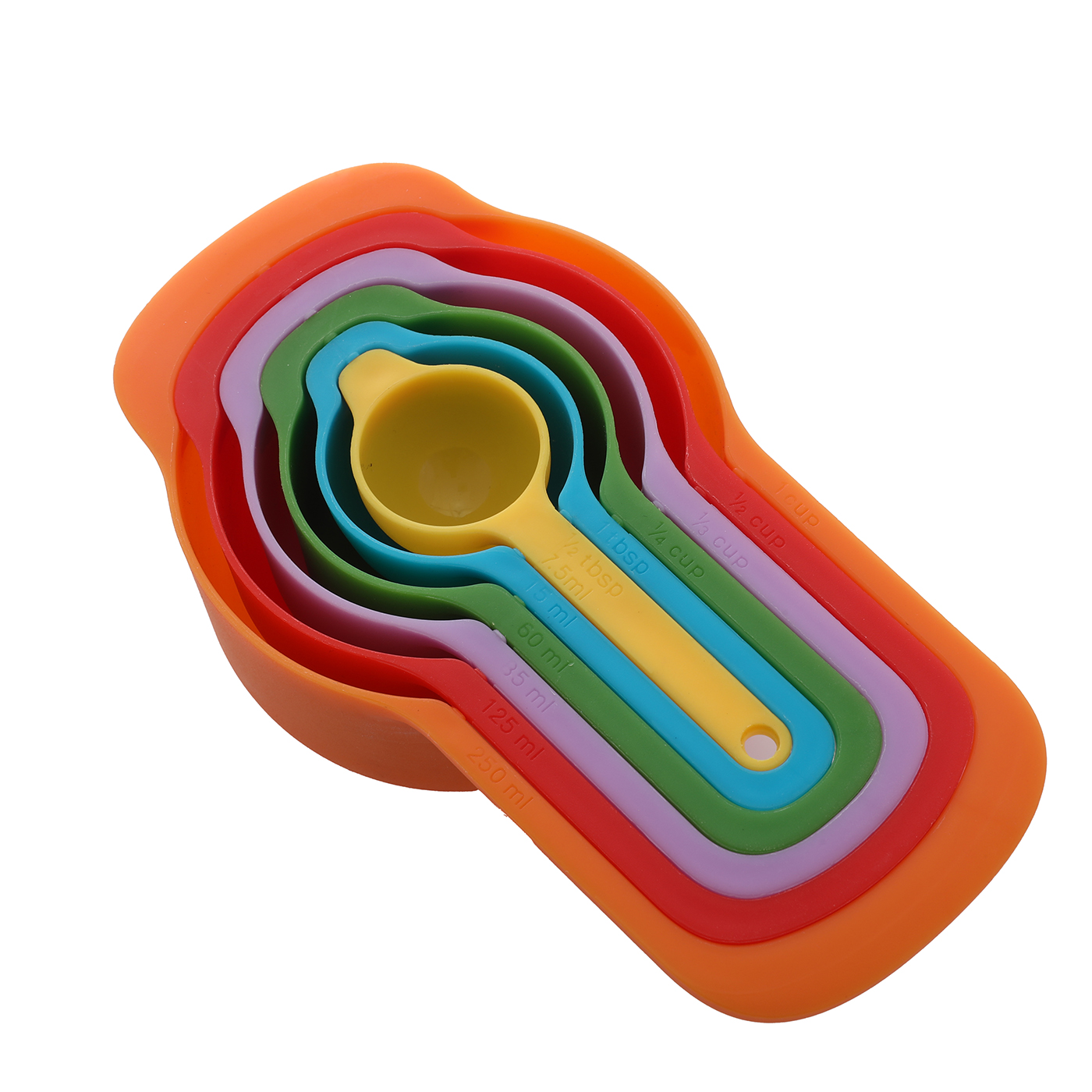 6Pcs Stackable Measuring Cups Spoons Set