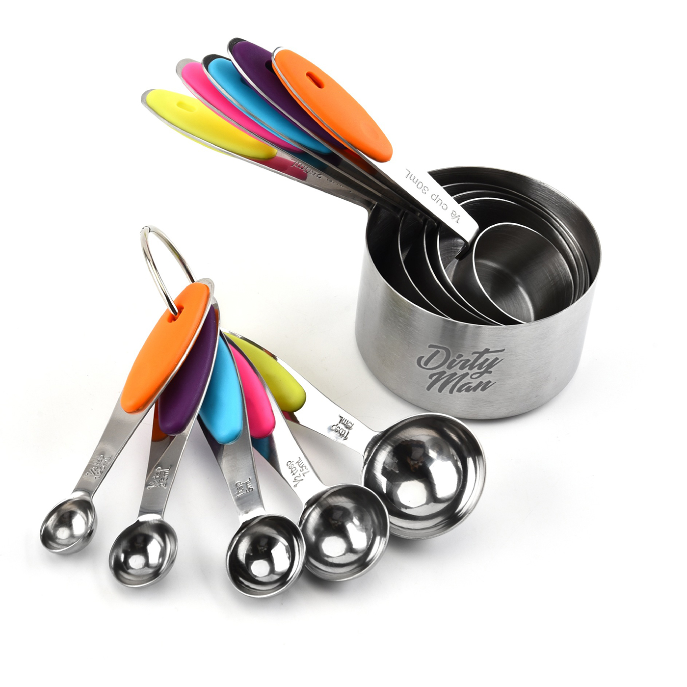 Custom 10Pcs Measuring Cups Spoons Set