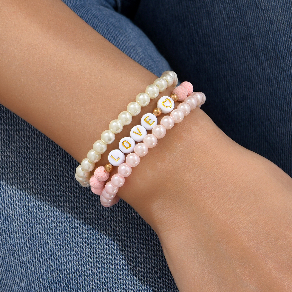 3Pcs Adjustable Stone Bracelet Set2