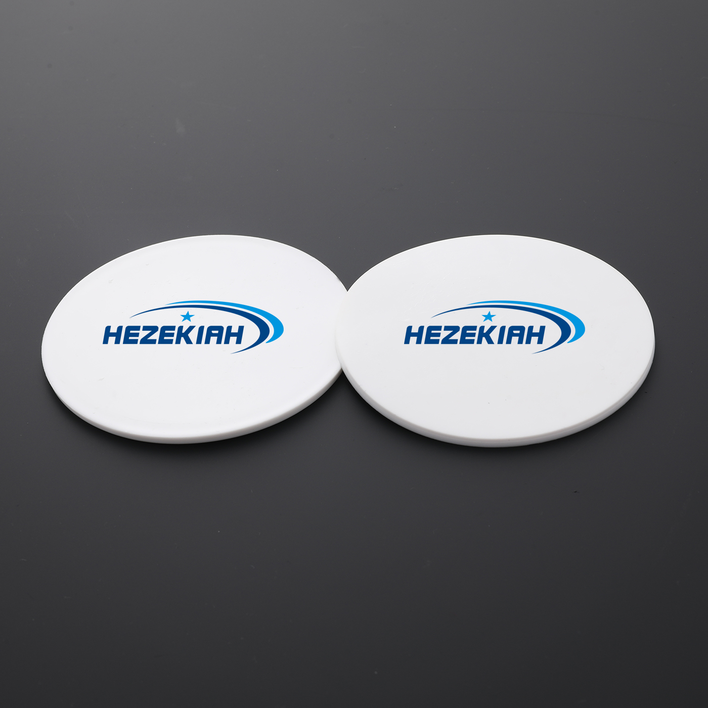 Round PVC Soft Rubber Coaster1