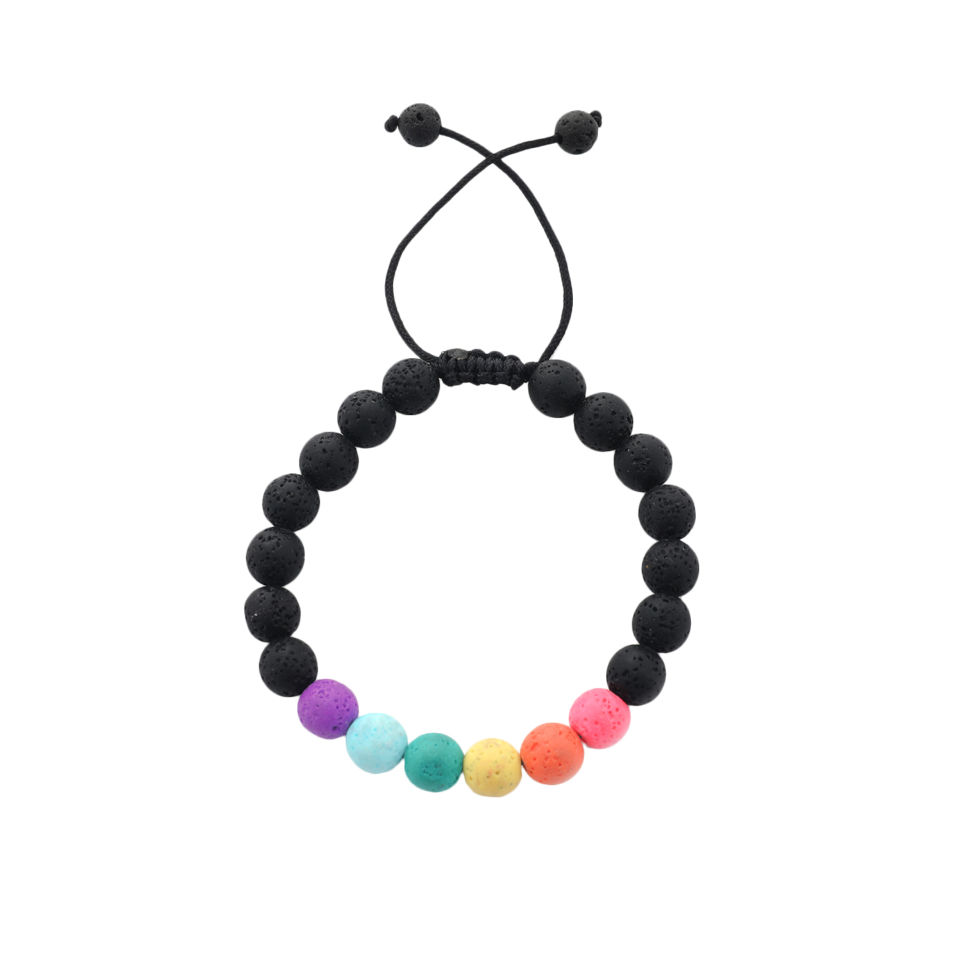 Colorful Lava Stone Bracelet