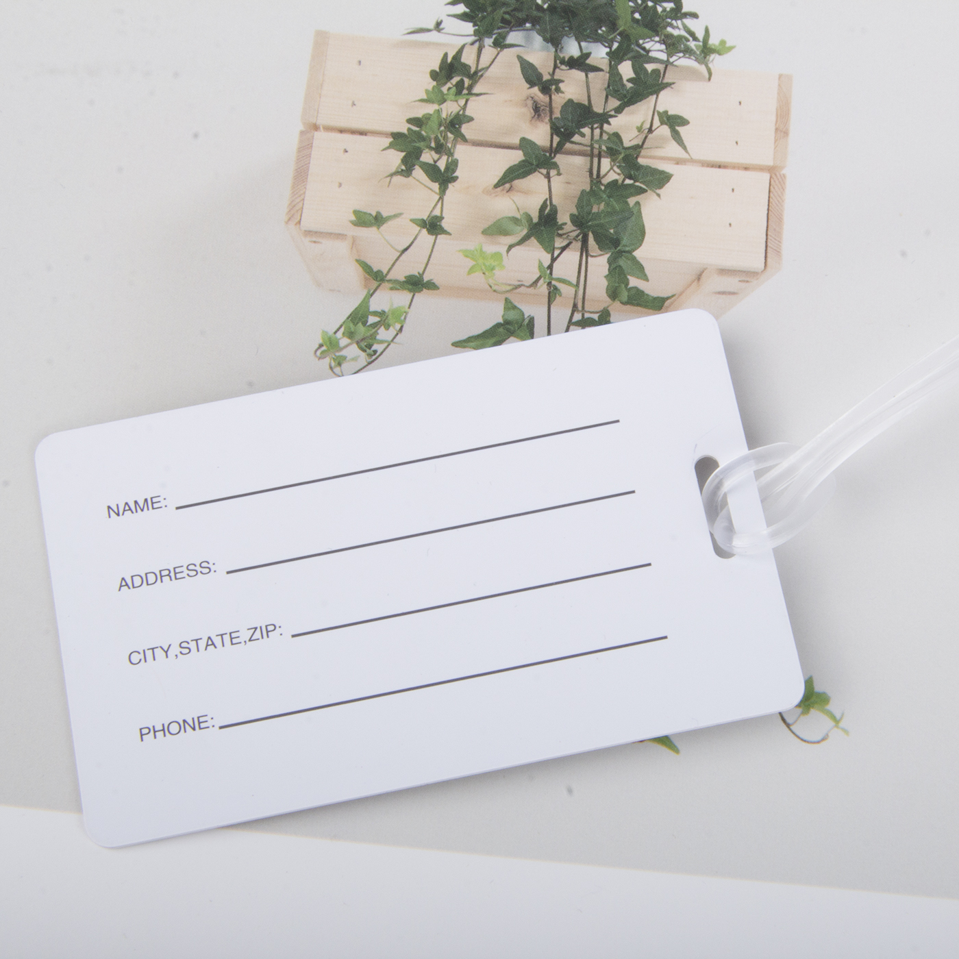 Custom PVC Waterproof Luggage Tag2