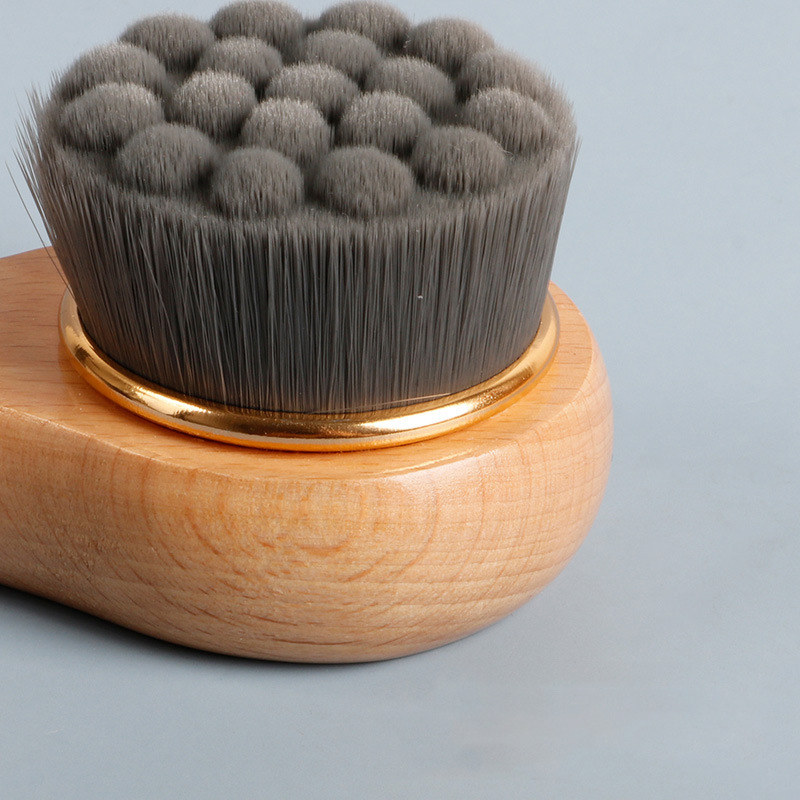 Custom Beech Wood Facial Cleaning Brush2