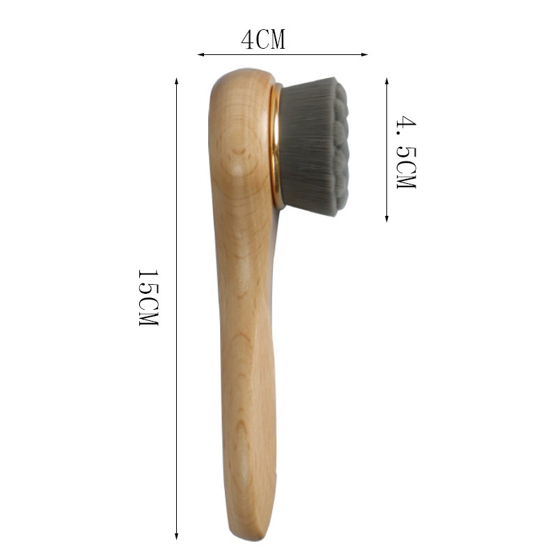 Custom Beech Wood Facial Cleaning Brush3