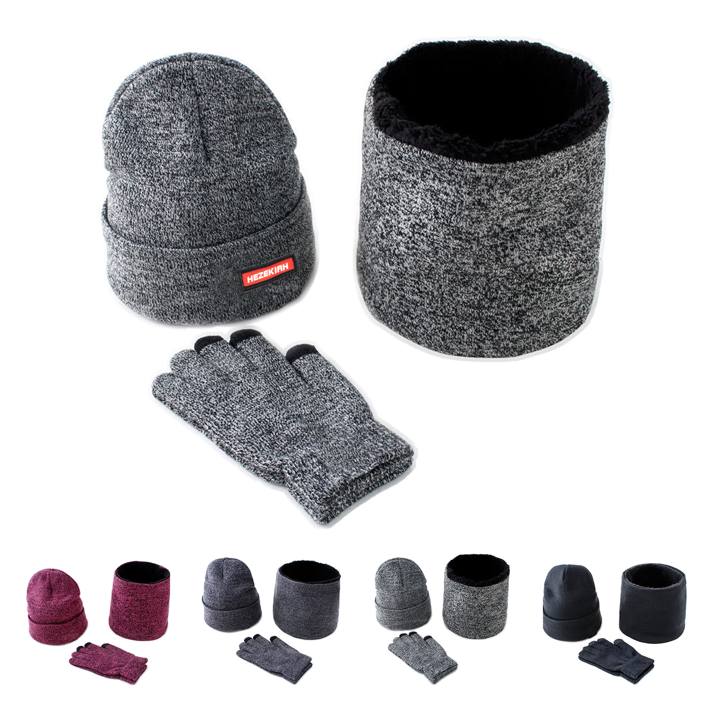 Hat Scarf Gloves Sets1